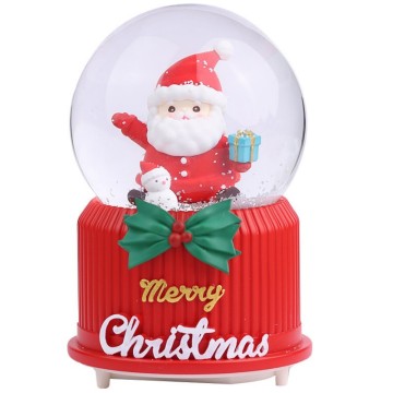 Santa Claus Resin Crystal Ball Home Hiasan