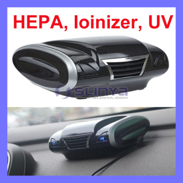 3 Million Aeroanion 12V 2 Watt 6 in One HEPA UV Active Carbon Car Air Purifier