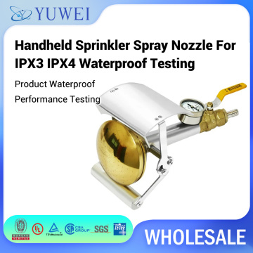 Handheld Sprinkler Spray Nozzle For IPX3 IPX4 Waterproof Testing