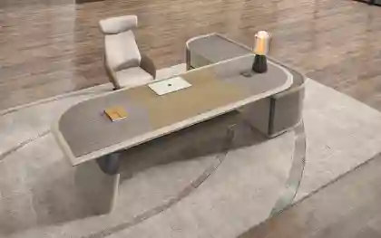 Modern Luxury Modular Solid Wood Executive Home Office Desk