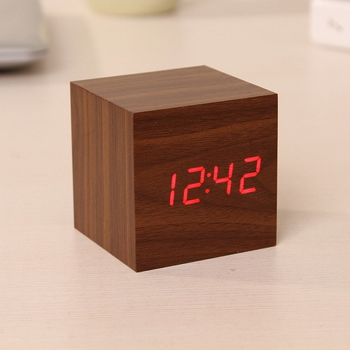 Promotional Wooden Led Digital Alarm Clocks
