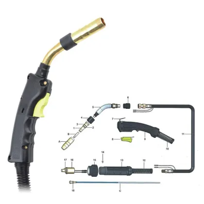 UWELD Welding Torch Bernard MIG Gun 200A CO2 Torch