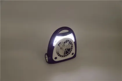 Rechargeable Desk Fan with Emergency Light