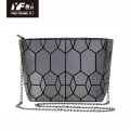 Geometric PU leather shopping ladies chain bag