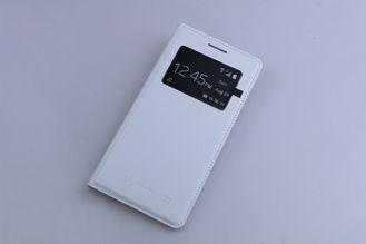 White Color  Samsung leather case for Sumsung Mega