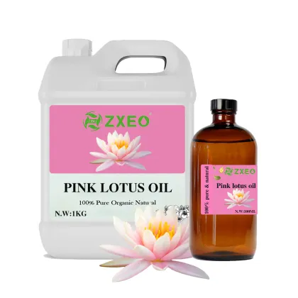 Natural Organic Pink Lotus Oil Therapeutic Grade Pink Lotus Flower Essential Oil