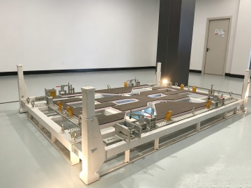 Universal Adjustable EV Battery Pack Transport Pallet Rack