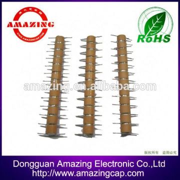 efficient high voltage hihg power stacked ceramic capacitor