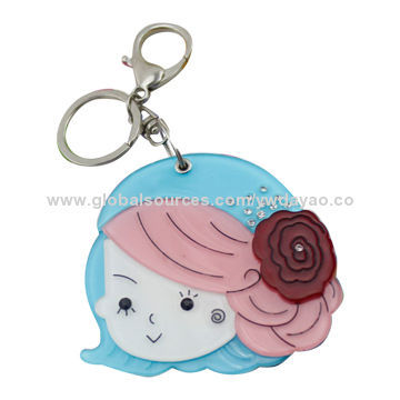 Beautiful Little Girl Hot Selling Plastic Keychains