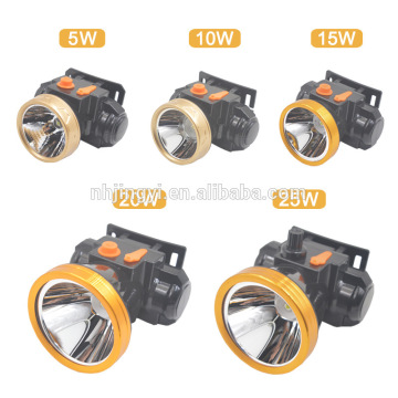 high power 25W LED cheap rechargeable headlamp