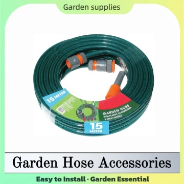 Multi-Size PVC Garden Hose with 5" Nozzle