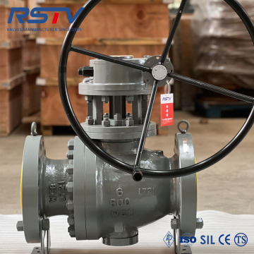 600lb WCB Trunnion Type Metal Valve Bola Flange