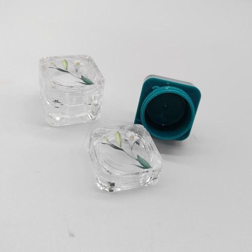 Косметический пластиковый квадратный мини -крем -крем -контейнер для глаз