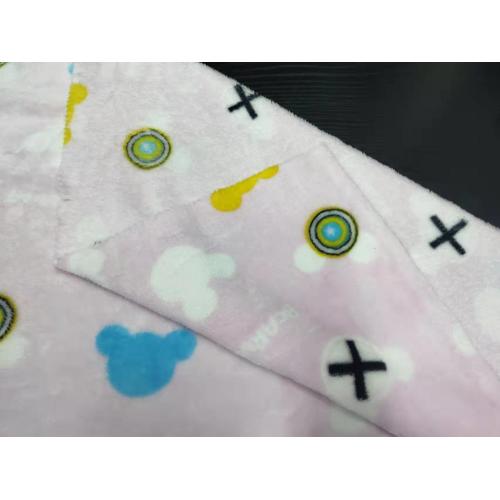Double Side Flannel with Geometric Printing Fabric