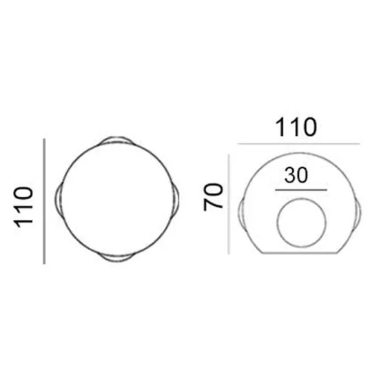 Factory direct 1w  outdoor wall lights