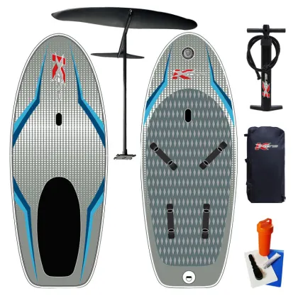 Wholesale Grey Sea Inflatable Stand Up Paddleboard with Foil