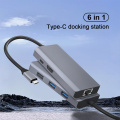 USB C Hub Multiport HDMI-adapter 6-in-1