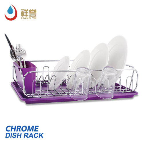 Chrome Kitchen Drain Dish Drying Rack