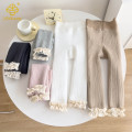 Leggings compostas de renda de 9 pontos para criança