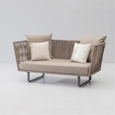 Hotel Outdoor Furniture: Courtyard Garden Rope Daybed with Cushion