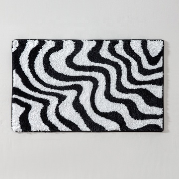 Fluffy Thick Non-Skip Water Absorbent 100% Microfibre Tufted Shower Bath Mat