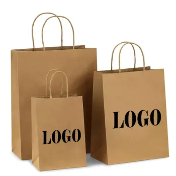 Shopping gift bag Food wrap takeout paper bag