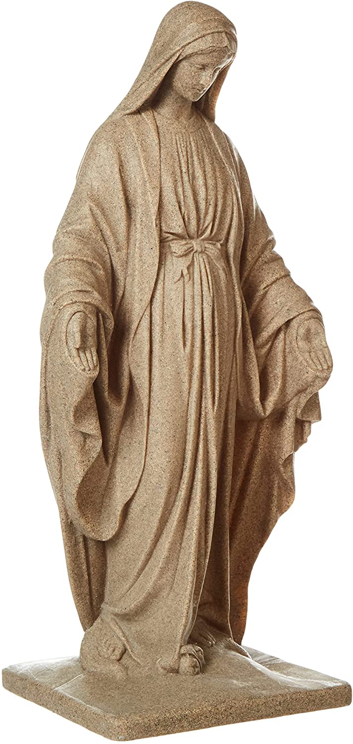 Aspetto naturale arenaria Vergin Mary Statue