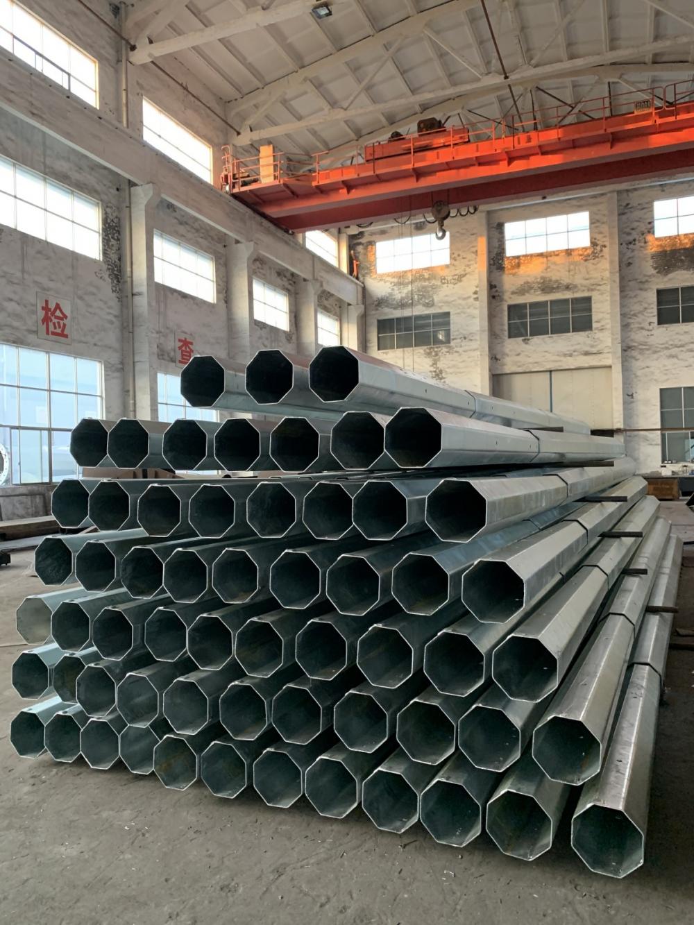 45FT hot dip galvanized steel pole