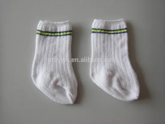 White nylon socks wholesale for baby dolls