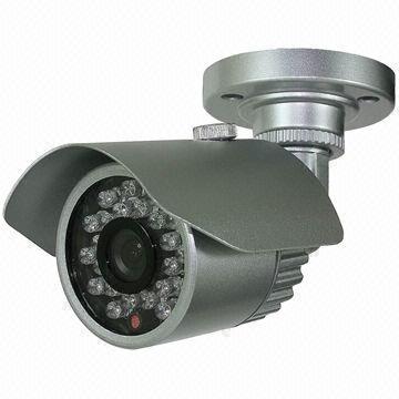 Weatherproof IR Camera with IR Range of 20m, 600TVL, 3.6mm Fixed Lens