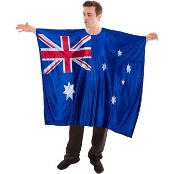 Unisex patriottische vlag tuniek kostuum Australië Amerika