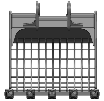 30T-1.6m³ skeleton bucket for Material screening