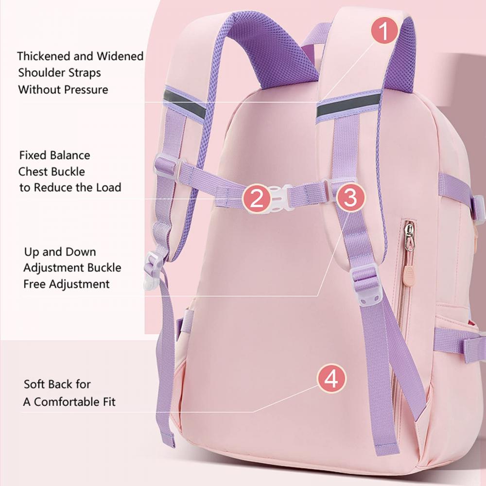 Girls Backpack Cute Quicksand Refrigerator Door School Bag