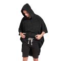 quick-dry cotton beach swim changing hooded poncho towel