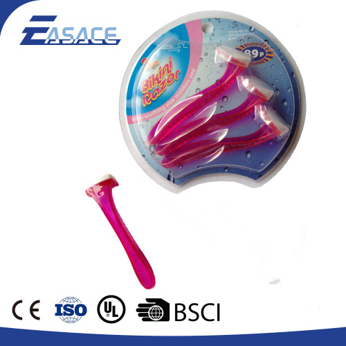 High Quality Plastic Handle Cheap bikini Shaving Razor Blades