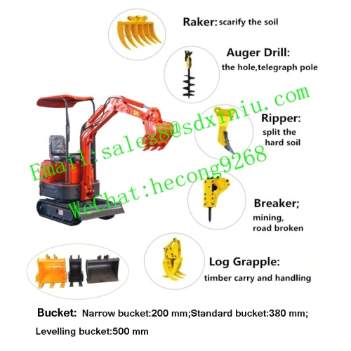 0,8T XN08 Хорошая цена CE хорошего качества маленький мини -гидравлический экскаватор