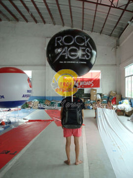 Customized Pvc Attractive Durable Backpack Balloons With Full Digital Printing For Parade