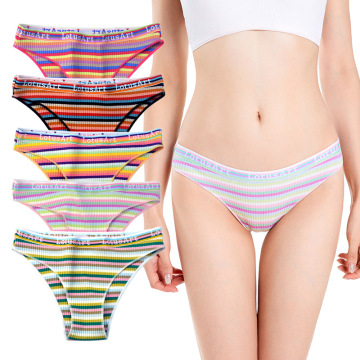 Sexy Plus Size Low Waist Cotton Panties Brief Set M~2XL