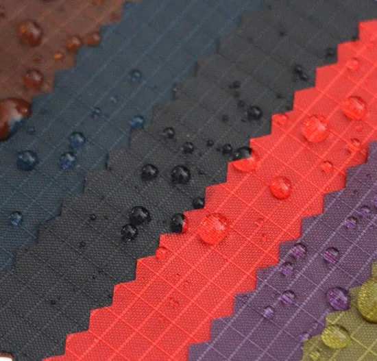 210T Nylon ripstop Taffeta Fabric with PU Coating