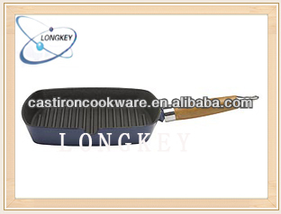 CE Qualified New Product Cast Iron Grooved Pan