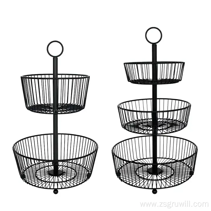 Home 2 or 3-tier countertop fruit basket