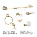 Luxury Golden Zinc Wall Mounted Bathroom Accessories Set