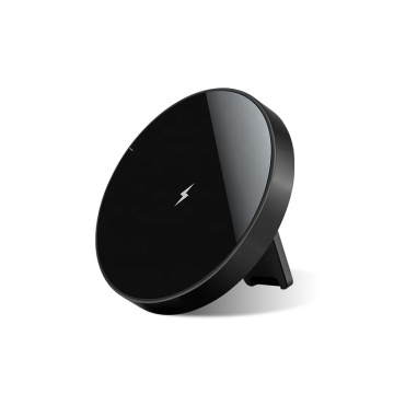 Chargeur sans fil magnétique Round 15W Fast Slim avec support de téléphone pliant du support pour iPhone 15/14/13/12