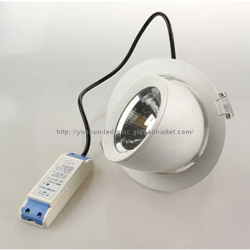 360 degree rotatable 20w white gimbal downlight led for shops