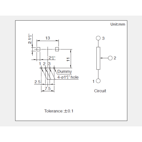 Drehpotentiometer der Serie Rk11k