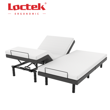 Modern Folding Adjustable TWIN Bed with Zero G Massage, USB Charging Ports, and Electric Height Adjustment - EB602M-8038