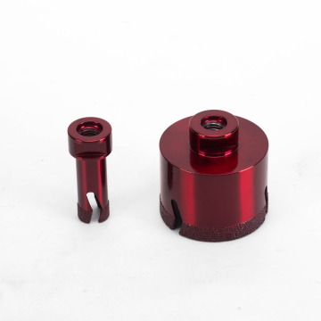 TOOLWAY Vacuum Brazed Diamond Tile Hole Saw with M14 Shank for Glass Applications