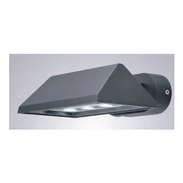Aluminium body and tempered glass diffuser  LED outside wall light