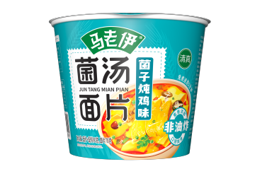Non-Fried Mushroom Soup Noodles Slices Cup