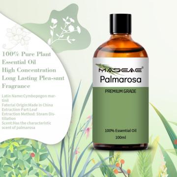 100% Pure Natural Palmarosa Oil For Antibacterial Antipyretic